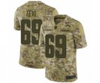 Los Angeles Chargers #69 Sam Tevi Limited Camo 2018 Salute to Service Football Jersey