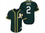 Oakland Athletics #2 Khris Davis 2017 Spring Training Cool Base Stitched MLB Jersey