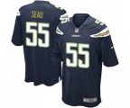 Los Angeles Chargers #55 Junior Seau Game Navy Blue Team Color Football Jersey