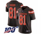 Cleveland Browns #81 Rashard Higgins Brown Team Color Vapor Untouchable Limited Player 100th Season Football Jersey