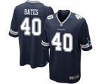 Dallas Cowboys #40 Bill Bates Game Navy Blue Team Color Football Jersey