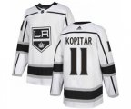 Los Angeles Kings #11 Anze Kopitar White Road Stitched Hockey Jersey