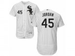 Chicago White Sox #45 Michael Jordan White Black Flexbase Authentic Collection MLB Jersey
