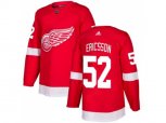 Detroit Red Wings #52 Jonathan Ericsson Red Home Authentic Stitched NHL Jersey
