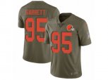 Cleveland Browns #95 Myles Garrett Limited Olive 2017 Salute to Service NFL Jersey