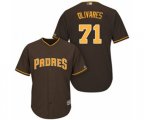 San Diego Padres Edward Olivares Replica Brown Alternate Cool Base Baseball Player Jersey