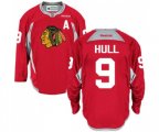Chicago Blackhawks #9 Bobby Hull Authentic Red Practice NHL Jersey