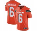 Cleveland Browns #6 Baker Mayfield Orange Alternate Vapor Untouchable Limited Player Football Jersey
