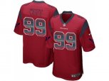 Houston Texans #99 J.J. Watt Red Alternate Stitched NFL Limited Strobe Jersey