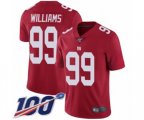 New York Giants #99 Leonard Williams Red Limited Red Inverted Legend 100th Season Football Jersey