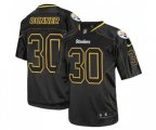 Pittsburgh Steelers #30 James Conner Elite Lights Out Black Football Jersey