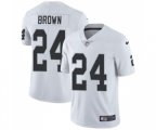 Oakland Raiders #24 Willie Brown White Vapor Untouchable Limited Player Football Jersey