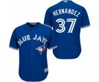 Toronto Blue Jays #37 Teoscar Hernandez Replica Blue Alternate Baseball Jersey