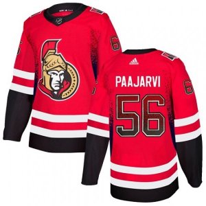 Ottawa Senators #56 Magnus Paajarvi Authentic Red Drift Fashion NHL Jersey