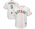 Houston Astros #5 Jeff Bagwell Replica White 2018 Gold Program Cool Base Baseball Jersey