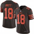 Cleveland Browns #18 Kenny Britt Limited Brown Rush Vapor Untouchable NFL Jersey