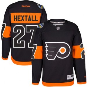Philadelphia Flyers #27 Ron Hextall Premier Black 2017 Stadium Series NHL Jersey
