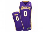 Los Angeles Lakers #0 Kyle Kuzma Authentic Purple Road NBA Jersey