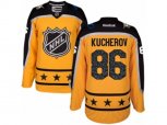 Tampa Bay Lightning #86 Nikita Kucherov Authentic Yellow Atlantic Division 2017 All-Star NHL Jersey