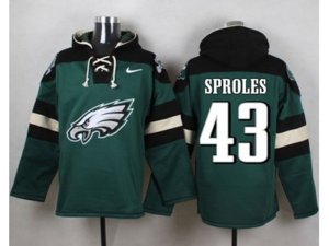 Philadelphia Eagles #43 Darren Sproles Green Player Pullover Hoodie