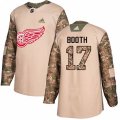 Detroit Red Wings #17 David Booth Authentic Camo Veterans Day Practice NHL Jersey
