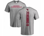 Arizona Cardinals #36 D.J. Swearinger SR Ash Backer T-Shirt