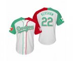 Clayton Kershaw Los Angeles Dodgers Two-Tone Mexican Heritage Night Cool Base Jersey