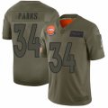 Denver Broncos #34 Will Parks Limited Camo 2019 Salute to Service Football Jersey