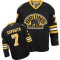 Boston Bruins #7 Phil Esposito Premier Black Third NHL Jersey