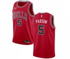 Nike Chicago Bulls #5 John Paxson Swingman Red Road NBA Jersey - Icon Edition