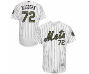 New York Mets Stephen Nogosek Authentic White 2016 Memorial Day Fashion Flex Base Baseball Player Jersey
