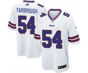 Buffalo Bills #54 Eddie Yarbrough Game White Football Jersey