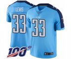 Tennessee Titans #33 Dion Lewis Limited Light Blue Rush Vapor Untouchable 100th Season Football Jersey