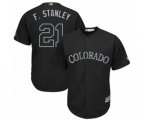 Colorado Rockies #21 Kyle Freeland F. Stanley Authentic Black 2019 Players Weekend Baseball Jersey