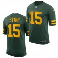 Green Bay Packers Retired Player #15 Bart Starr Nike 2021 Green Alternate Retro 1950s Throwback Uniforms Jersey