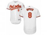 Baltimore Orioles #8 Cal Ripken White Flexbase Authentic Collection MLB Jersey