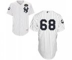 New York Yankees #68 Dellin Betances Authentic White GMS The Boss Baseball Jersey