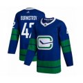 Vancouver Canucks #42 Alex Burmistrov Authentic Royal Blue Alternate Hockey Jersey