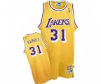 Los Angeles Lakers #31 Kurt Rambis Authentic Gold Throwback Basketball Jersey