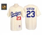 Los Angeles Dodgers #23 Kirk Gibson Authentic Cream Throwback Baseball Jersey