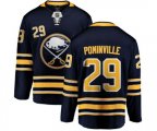 Buffalo Sabres #29 Jason Pominville Fanatics Branded Navy Blue Home Breakaway NHL Jersey