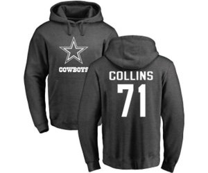 Dallas Cowboys #71 La\'el Collins Ash One Color Pullover Hoodie