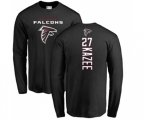 Atlanta Falcons #27 Damontae Kazee Black Backer Long Sleeve T-Shirt