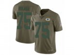 Green Bay Packers #75 Bryan Bulaga Limited Olive 2017 Salute to Service NFL Jerse