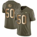 Tampa Bay Buccaneers #50 Vita Vea Limited Olive Gold 2017 Salute to Service NFL Jersey