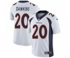 Denver Broncos #20 Brian Dawkins White Vapor Untouchable Limited Player Football Jersey