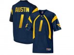 West Virginia Mountaineers Tavon Austin #1 College Football Mesh Jersey - Navy Blue