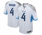 Tennessee Titans #4 Ryan Succop Game White Football Jersey