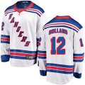 New York Rangers #12 Peter Holland Fanatics Branded White Away Breakaway NHL Jersey