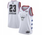 Chicago Bulls #23 Michael Jordan Swingman White 2019 All-Star Game